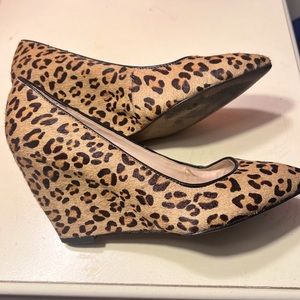 Franco Sarto cheetah wedges